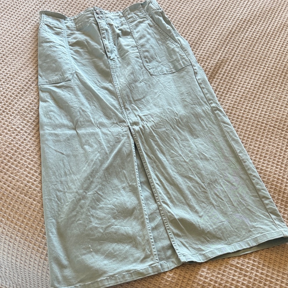 RACHEL Rachel Roy Light Green Midi Skirt